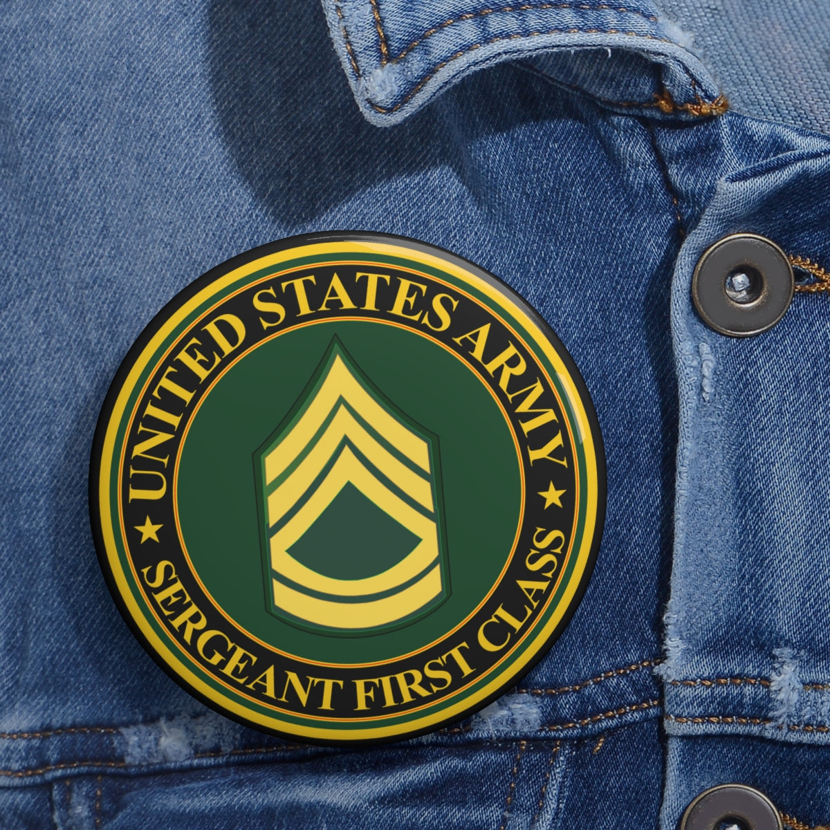First Sergeant Pin Custom Pin Buttons - US Army - Sergeant First Class – MIP Brand Store
