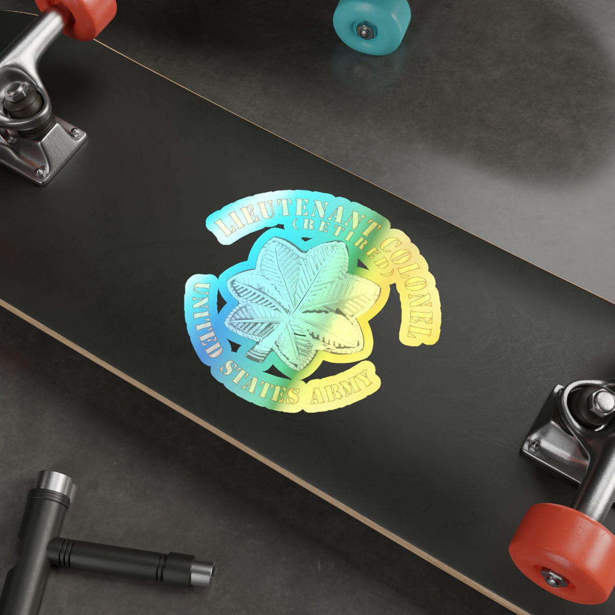 Holographic Die-cut Stickers - Lieutenant Colonel - LTC - Retired - V1 ...