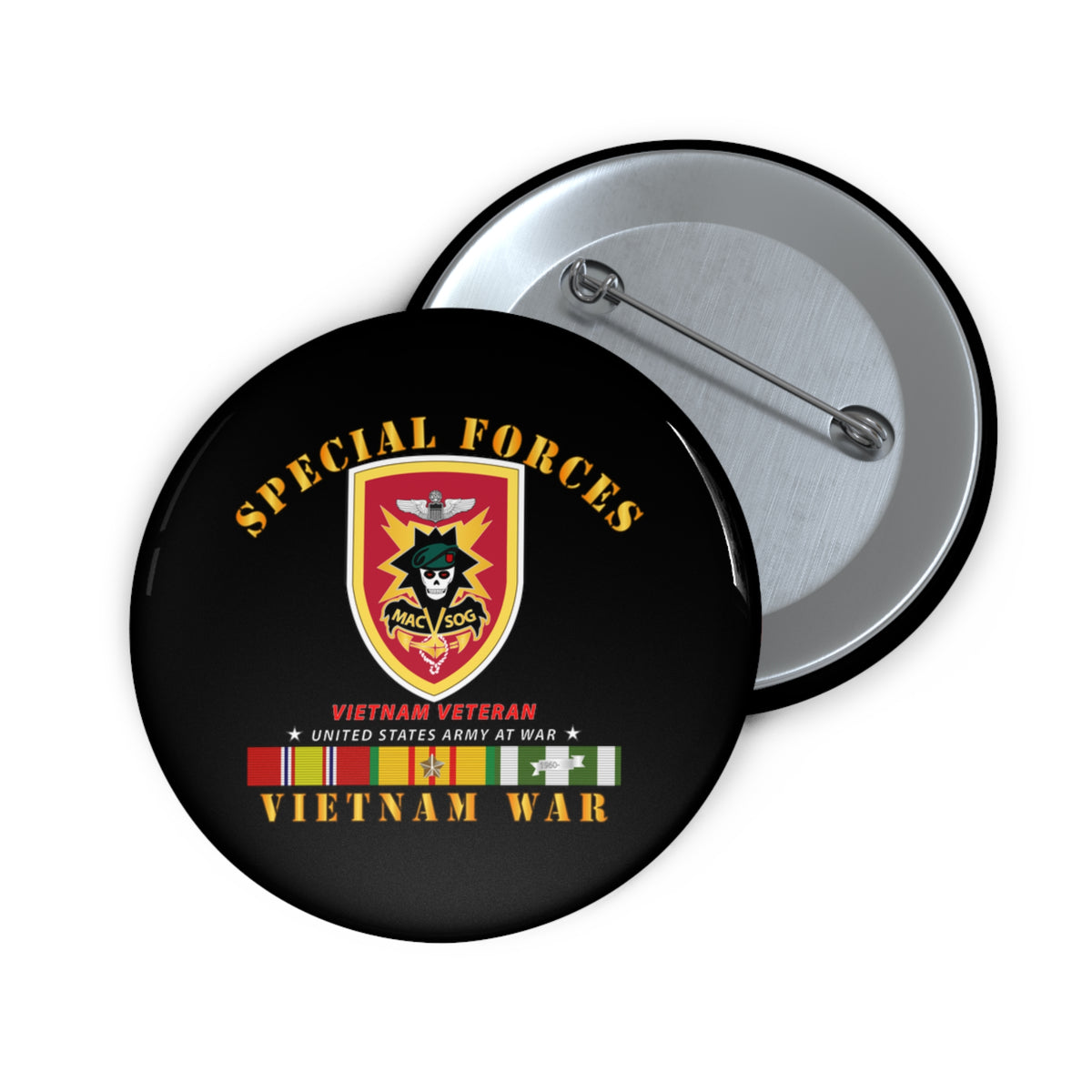 Custom Pin Buttons - Army - Special Forces - MACV SOG VN V1 – MIP Brand ...