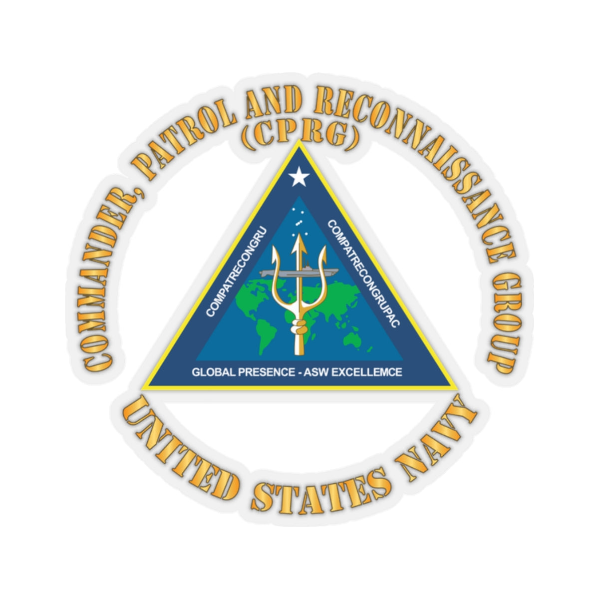 Kiss-Cut Stickers - Navy - Commander, Patrol and Reconnaissance Group ...
