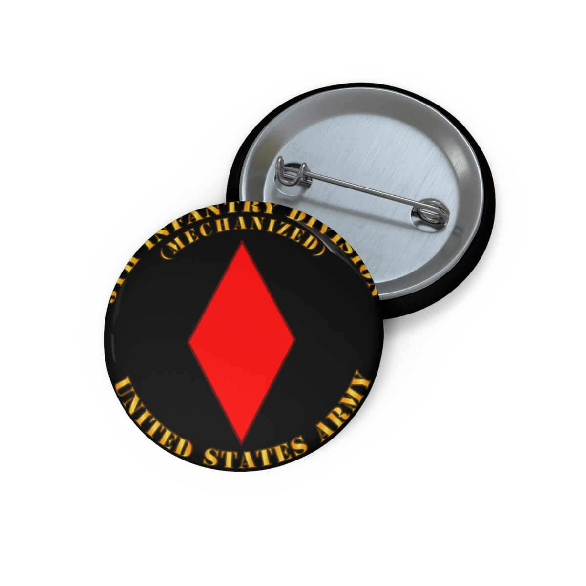 Team Button Army Custom Pin Buttons - Army - 5th Infantry Division - US Army – MIP Brand ...